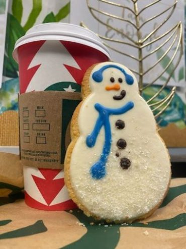 Snowman Cookie & Peppermint Mocha