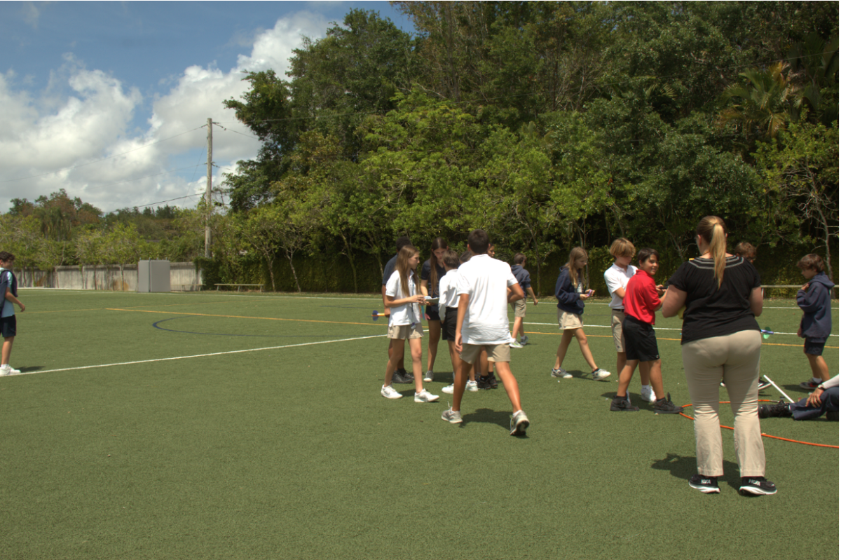 Sixth graders in Ms. Fernandez’s fifth period react to a rocket launch that just occurred. 